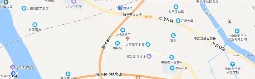 中山南珠湾_公交站地图_中山公交_妙搜公交查询2025