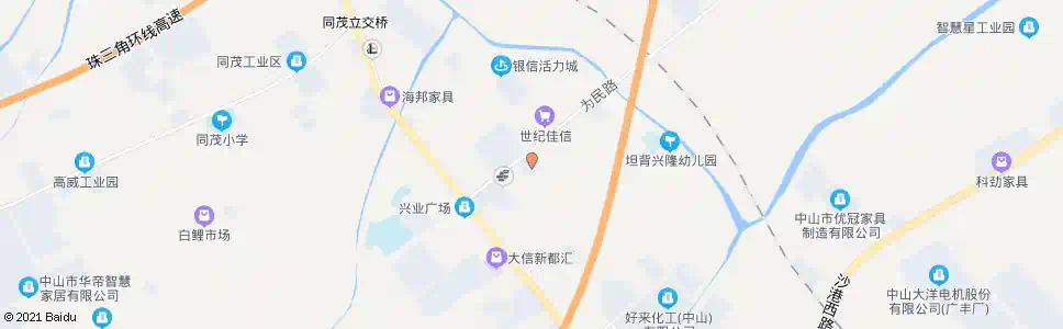 中山坦背市场_公交站地图_中山公交_妙搜公交查询2025