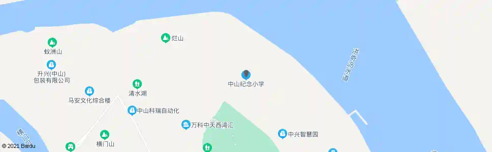 中山翠前小学_公交站地图_中山公交_妙搜公交查询2025