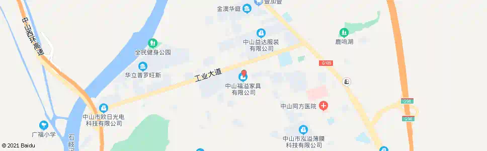 中山白坦新村_公交站地图_中山公交_妙搜公交查询2025