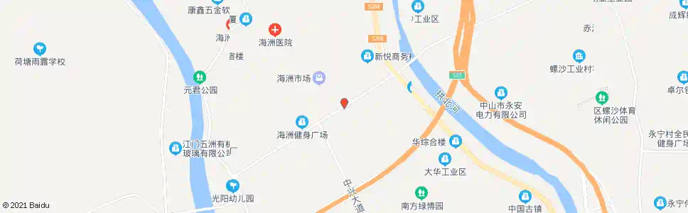 中山海洲路口_公交站地图_中山公交_妙搜公交查询2025