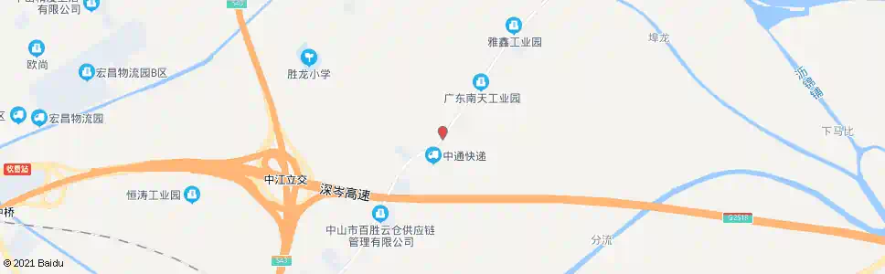 中山为民路中_公交站地图_中山公交_妙搜公交查询2025