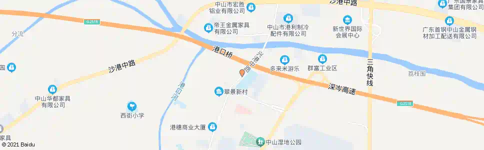 中山港口理工_公交站地图_中山公交_妙搜公交查询2025