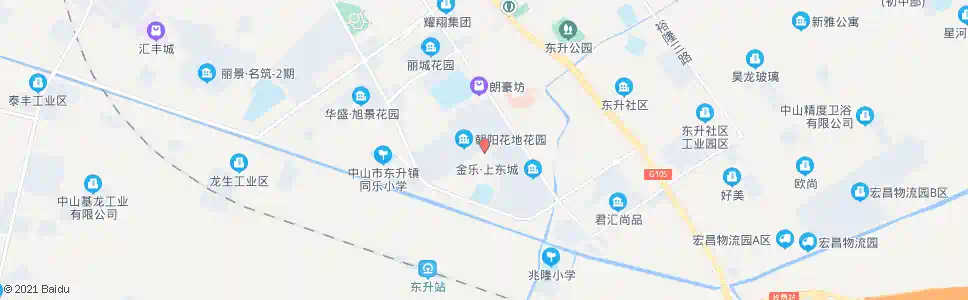 中山朝阳花地南门_公交站地图_中山公交_妙搜公交查询2025