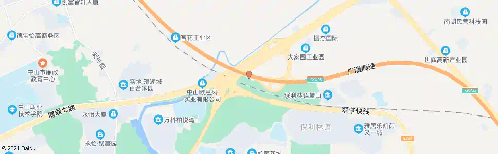 中山会同路口_公交站地图_中山公交_妙搜公交查询2025