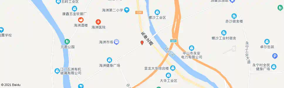 中山螺沙工业区路口_公交站地图_中山公交_妙搜公交查询2025