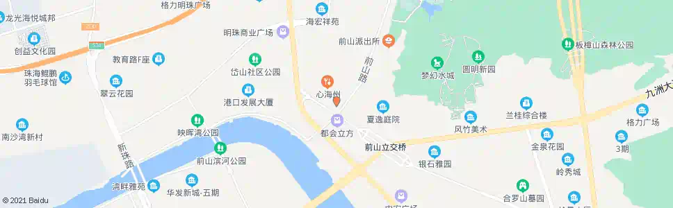 中山千鹤广场_公交站地图_中山公交_妙搜公交查询2025