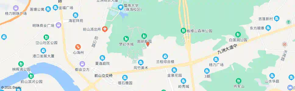 中山圆明山庄_公交站地图_中山公交_妙搜公交查询2025