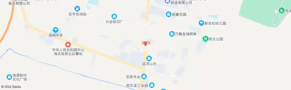 中山大骏布业城_公交站地图_中山公交_妙搜公交查询2025