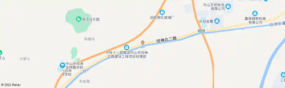 中山北合村路口_公交站地图_中山公交_妙搜公交查询2025