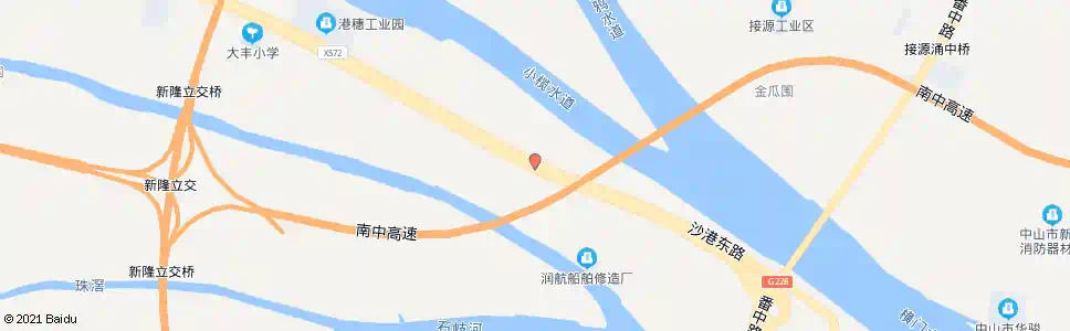 中山马大丰村_公交站地图_中山公交_妙搜公交查询2025