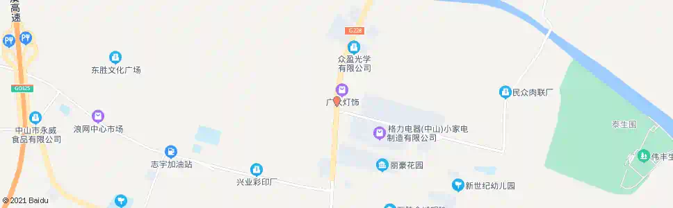 中山民众交通分局_公交站地图_中山公交_妙搜公交查询2025