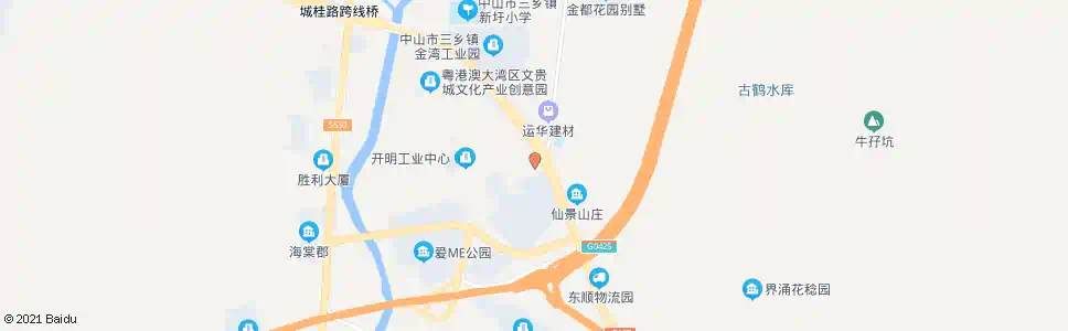 中山华财古玩城西_公交站地图_中山公交_妙搜公交查询2025