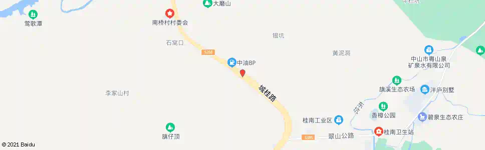 中山城桂公路东_公交站地图_中山公交_妙搜公交查询2025