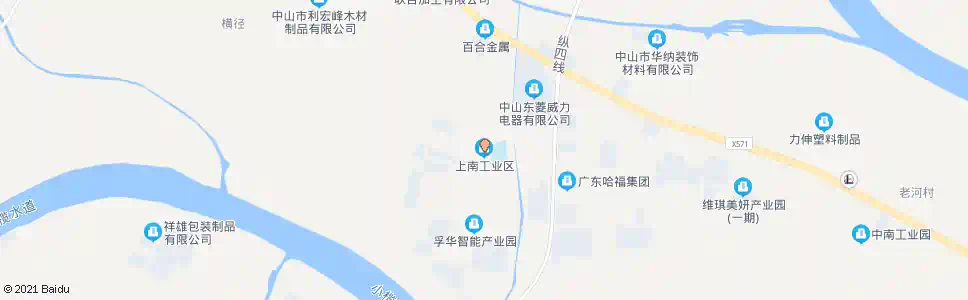 中山上南工业区_公交站地图_中山公交_妙搜公交查询2025