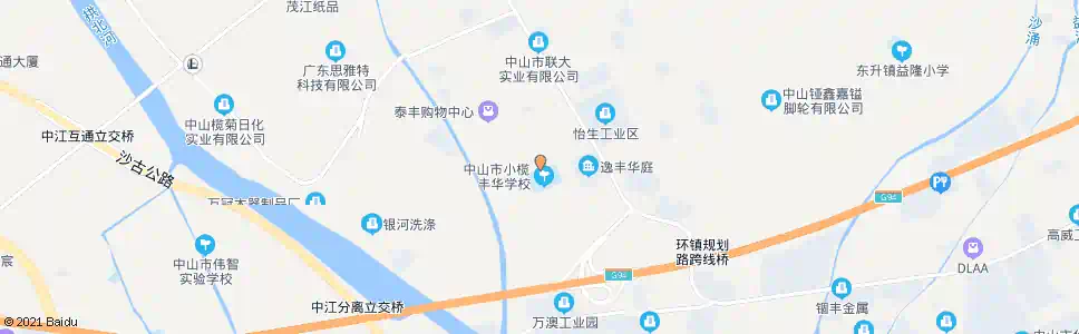 中山丰华学校_公交站地图_中山公交_妙搜公交查询2025