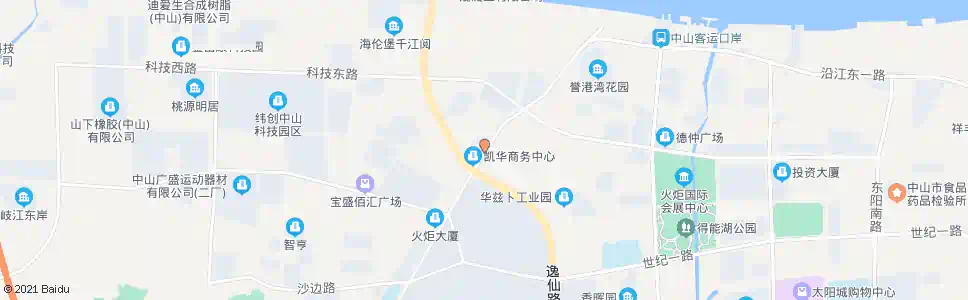 中山中山港交警大队_公交站地图_中山公交_妙搜公交查询2025
