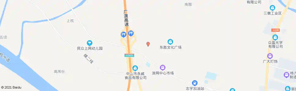 中山三益路南_公交站地图_中山公交_妙搜公交查询2025