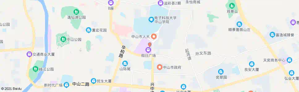 中山投资大厦_公交站地图_中山公交_妙搜公交查询2025