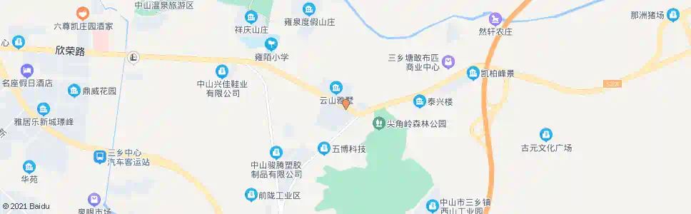 中山肖家村_公交站地图_中山公交_妙搜公交查询2025
