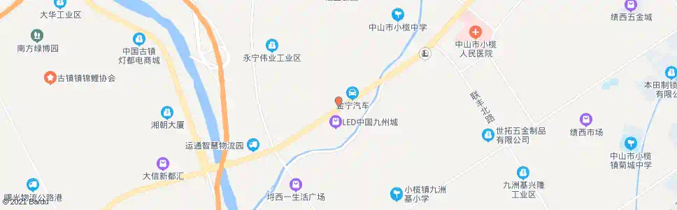 中山红旗路口_公交站地图_中山公交_妙搜公交查询2025