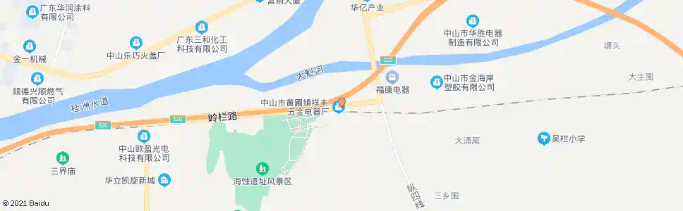 中山观仙路口_公交站地图_中山公交_妙搜公交查询2025