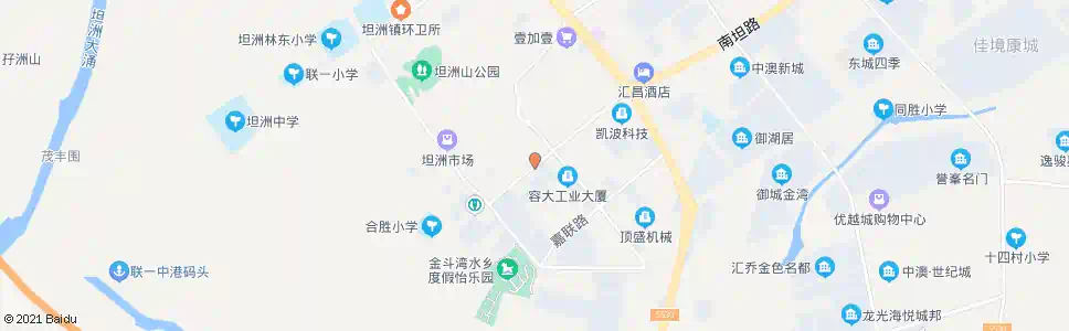 中山坦洲镇政府_公交站地图_中山公交_妙搜公交查询2025