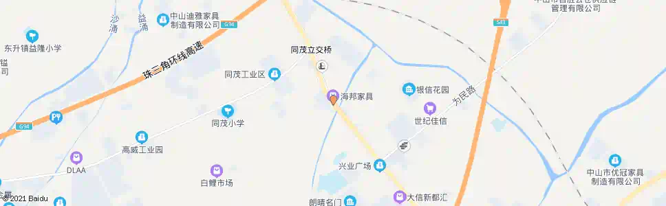 中山坦背_公交站地图_中山公交_妙搜公交查询2025