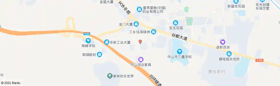 中山平南工业区_公交站地图_中山公交_妙搜公交查询2025