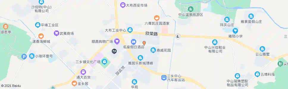 中山富和名都_公交站地图_中山公交_妙搜公交查询2025