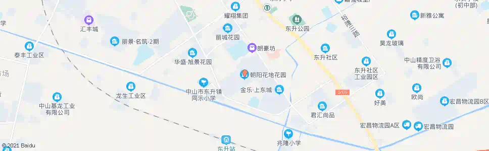 中山朝阳花地花园_公交站地图_中山公交_妙搜公交查询2025