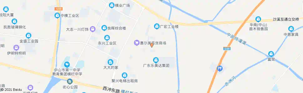 中山富横南路_公交站地图_中山公交_妙搜公交查询2025