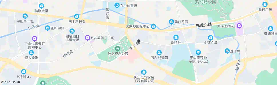 中山恒心酒店_公交站地图_中山公交_妙搜公交查询2025