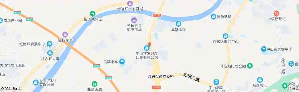 中山渡头工业区_公交站地图_中山公交_妙搜公交查询2025
