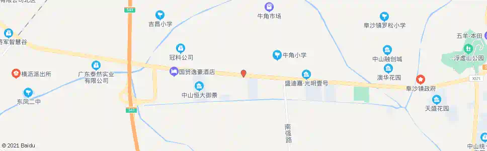 中山地字河_公交站地图_中山公交_妙搜公交查询2025