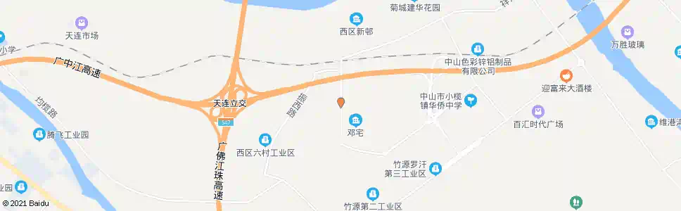 中山祥龙路三_公交站地图_中山公交_妙搜公交查询2025