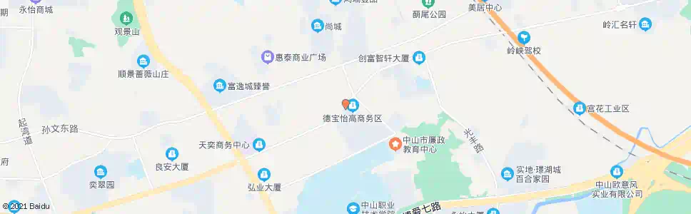 中山科技六路中_公交站地图_中山公交_妙搜公交查询2025