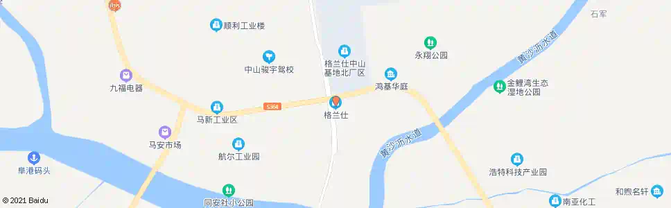 中山格兰仕研发中心_公交站地图_中山公交_妙搜公交查询2025