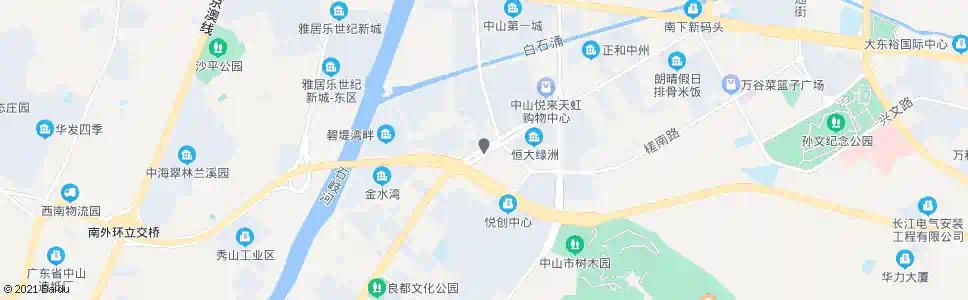 中山城南立交桥_公交站地图_中山公交_妙搜公交查询2025