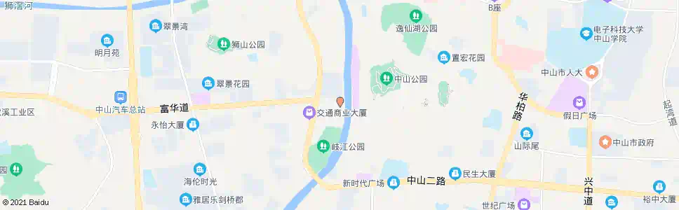 中山富华酒店_公交站地图_中山公交_妙搜公交查询2025