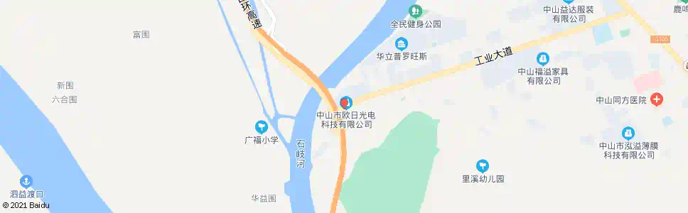 中山光电源产业园_公交站地图_中山公交_妙搜公交查询2025