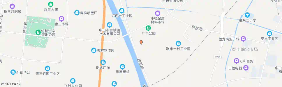 中山小榄广丰村_公交站地图_中山公交_妙搜公交查询2025