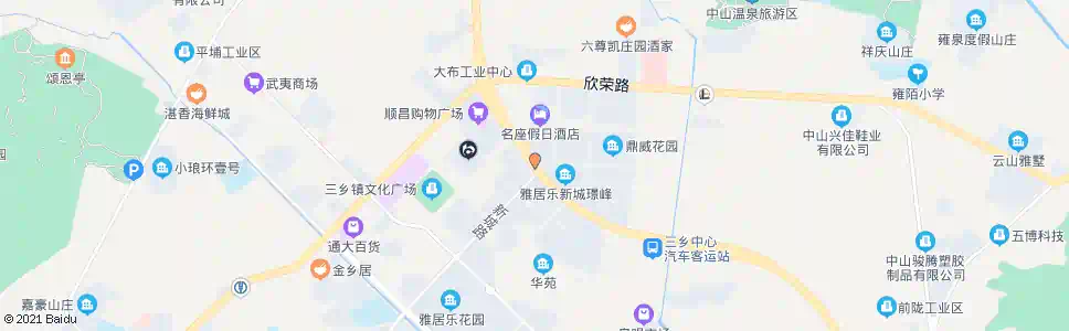 中山雅居乐新城路口_公交站地图_中山公交_妙搜公交查询2025