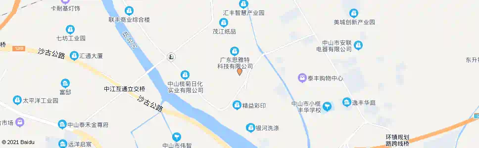 中山华安路口_公交站地图_中山公交_妙搜公交查询2025