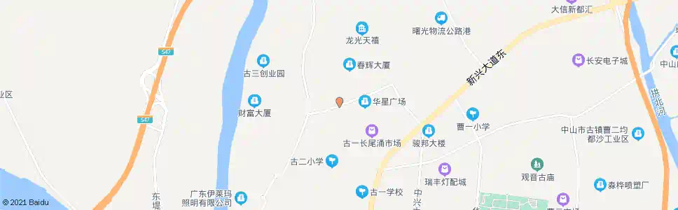 中山东方路东_公交站地图_中山公交_妙搜公交查询2025