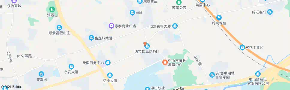 中山公共汽车城东站场_公交站地图_中山公交_妙搜公交查询2025