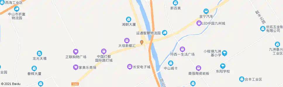 中山海洲东岸路口_公交站地图_中山公交_妙搜公交查询2025