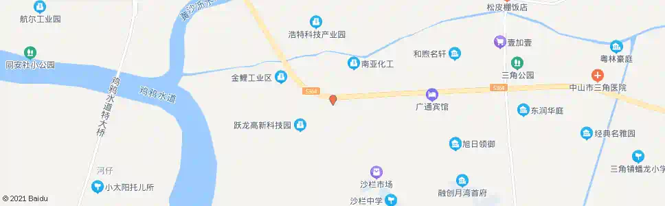 中山金鲤工业区_公交站地图_中山公交_妙搜公交查询2025