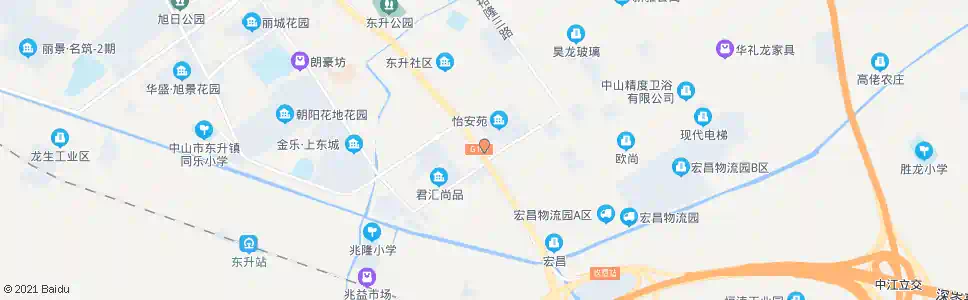 中山华子石东_公交站地图_中山公交_妙搜公交查询2025