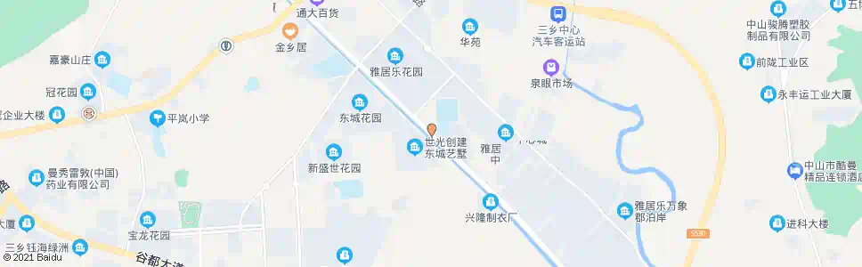 中山泉眼村西_公交站地图_中山公交_妙搜公交查询2025